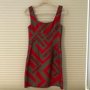 Yoana Baraschi - red & gray shift dress